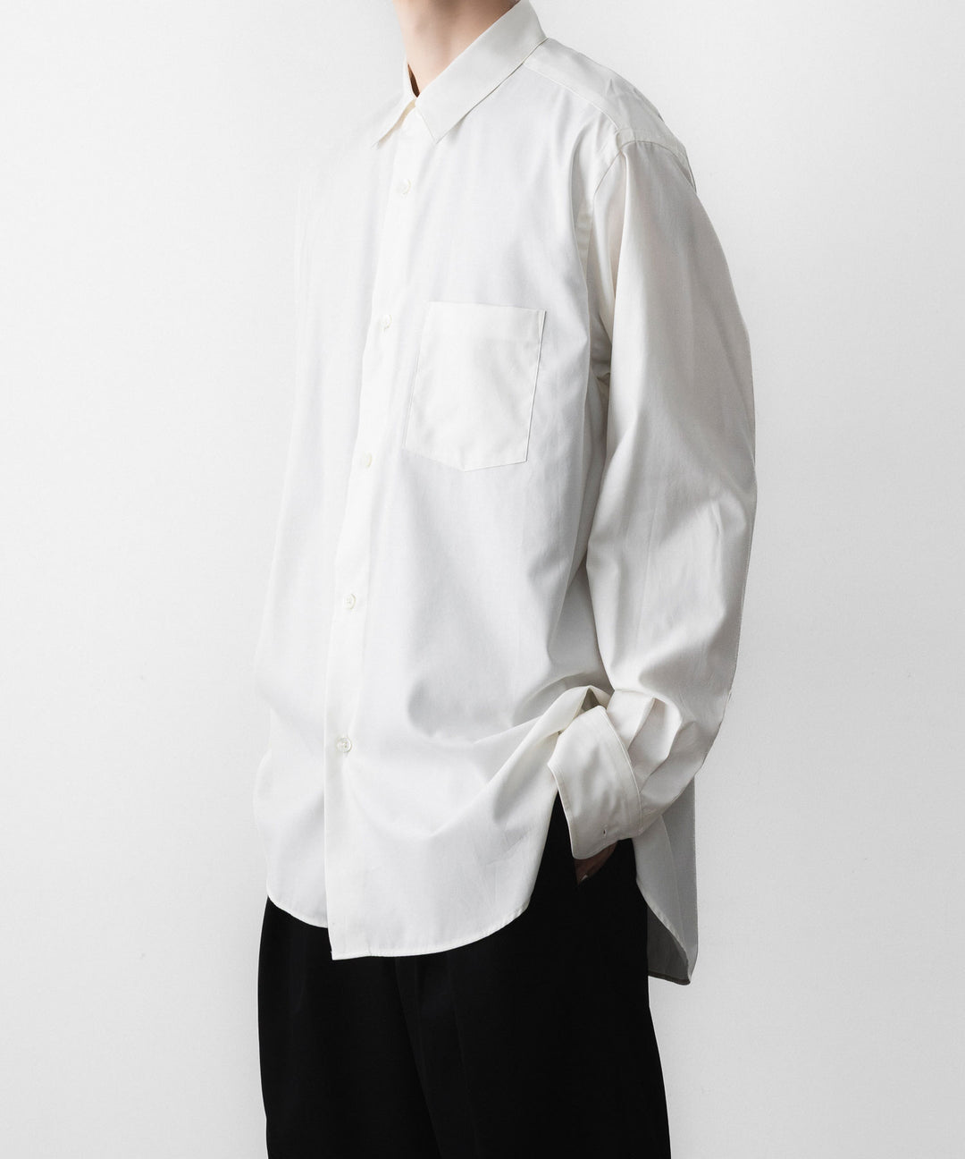 ssstein(シュタイン)の PIMA COTTON OVERSIZED REGULAR COLLAR SHIRT - OFF WHITEの公式通販サイトsession福岡セレクトショップ