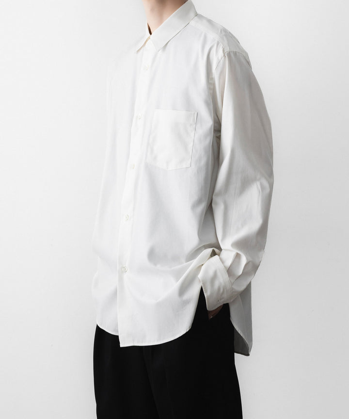 ssstein(シュタイン)の PIMA COTTON OVERSIZED REGULAR COLLAR SHIRT - OFF WHITEの公式通販サイトsession福岡セレクトショップ