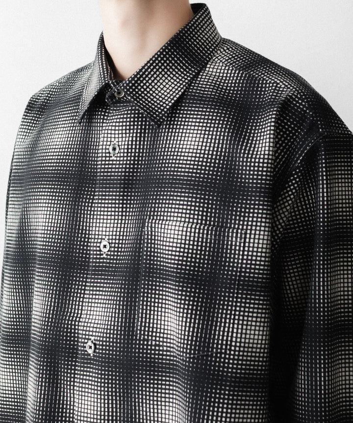 REVERBERATE リバーバレイトのFLANNEL SHIRTのBLACK×WHITE 公式通販サイトsession福岡セレクトショップ