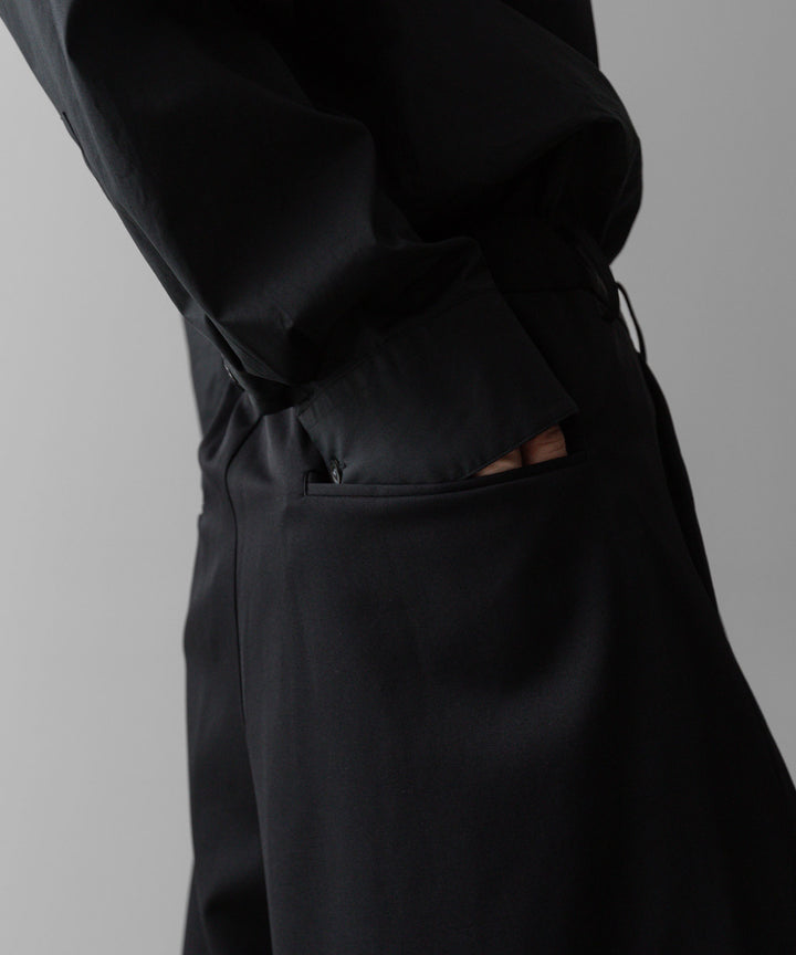 ssstein(シュタイン)の24AWコレクション OVERTUCKED EXTRA WIDE TROUSERS - BLACK 公式通販サイトsession福岡セレクトショップ