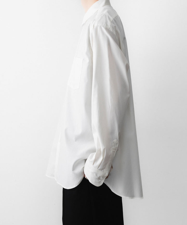 ssstein(シュタイン)の PIMA COTTON OVERSIZED REGULAR COLLAR SHIRT - OFF WHITEの公式通販サイトsession福岡セレクトショップ