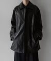 【ssstein】LEATHER ZIP JACKET - BLACK