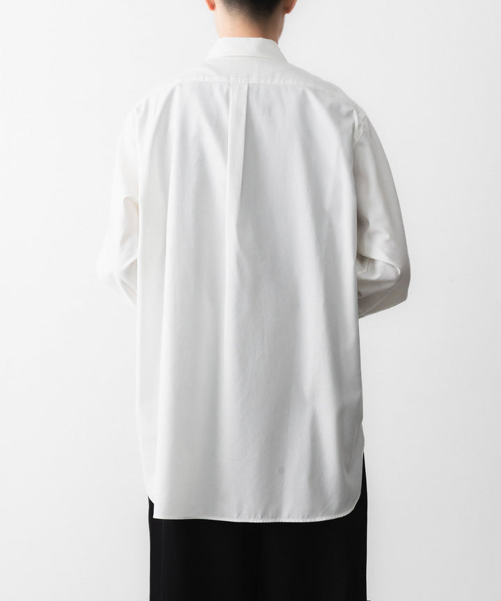 ssstein(シュタイン)の PIMA COTTON OVERSIZED REGULAR COLLAR SHIRT - OFF WHITEの公式通販サイトsession福岡セレクトショップ