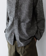 画像をギャラリービューアに読み込む, 【INTÉRIM】    DOUBLE SIDED JACQUARD TWEED DEAD STOCK HYPER BIG FLY FRONT SHIIRT JACKET - BLACK
