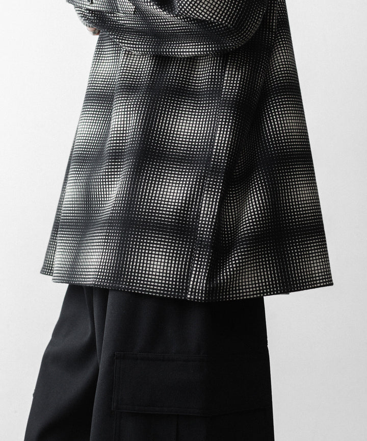 REVERBERATE リバーバレイトのFLANNEL SHIRTのBLACK×WHITE 公式通販サイトsession福岡セレクトショップ