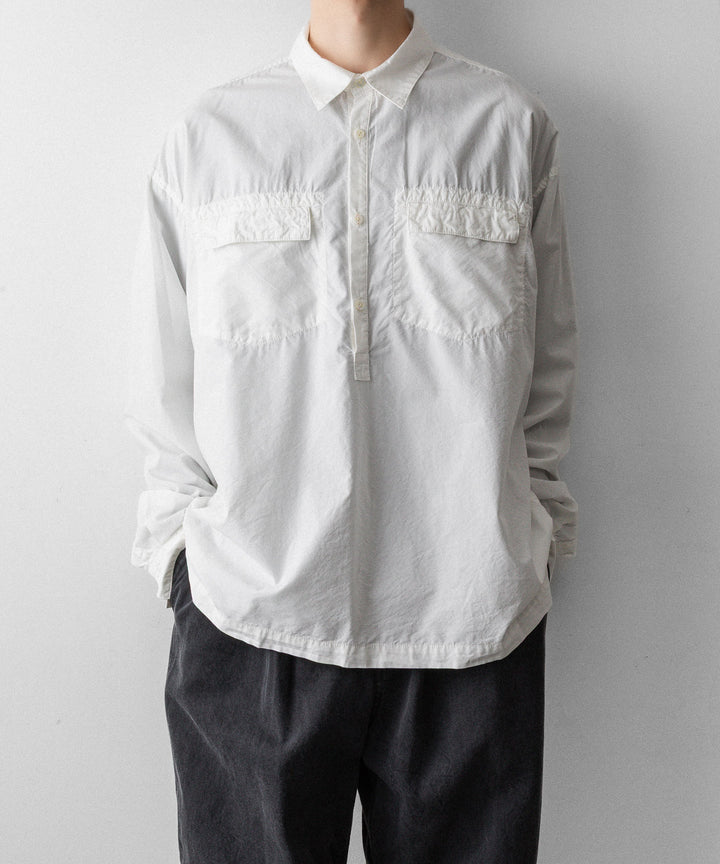 The Viridi-anneザ ヴィリディアンのCO/LY  TYPEWRITER PO SHIRTのWHITE 公式通販サイトsession福岡セレクトショップ