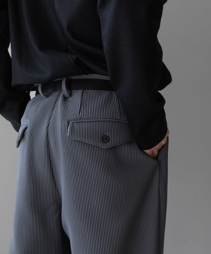 【stein】GRADATION PLEATS TWO TUCK TROUSERS - N.GREY シュタイン 23ss session セッション 福岡セレクトショップ