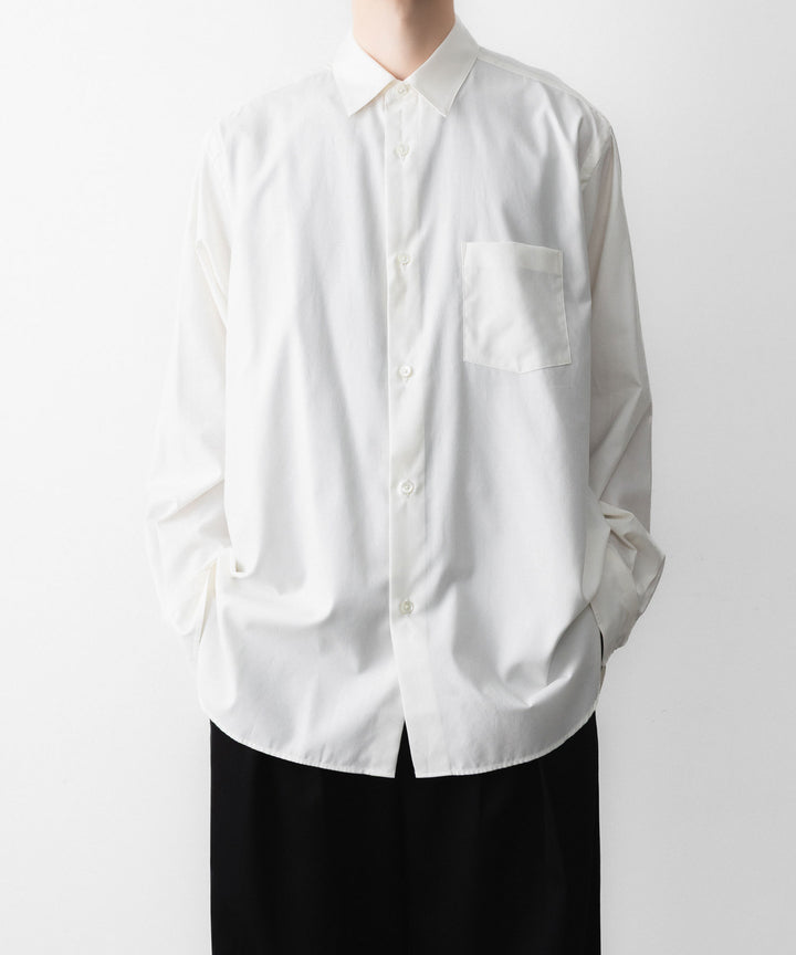 ssstein(シュタイン)の PIMA COTTON OVERSIZED REGULAR COLLAR SHIRT - OFF WHITEの公式通販サイトsession福岡セレクトショップ