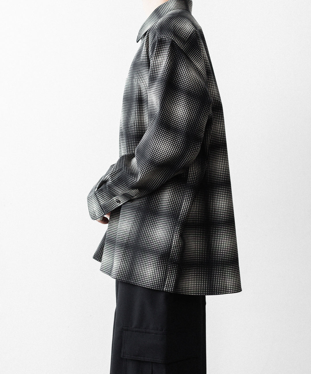 REVERBERATE リバーバレイトのFLANNEL SHIRTのBLACK×WHITE 公式通販サイトsession福岡セレクトショップ