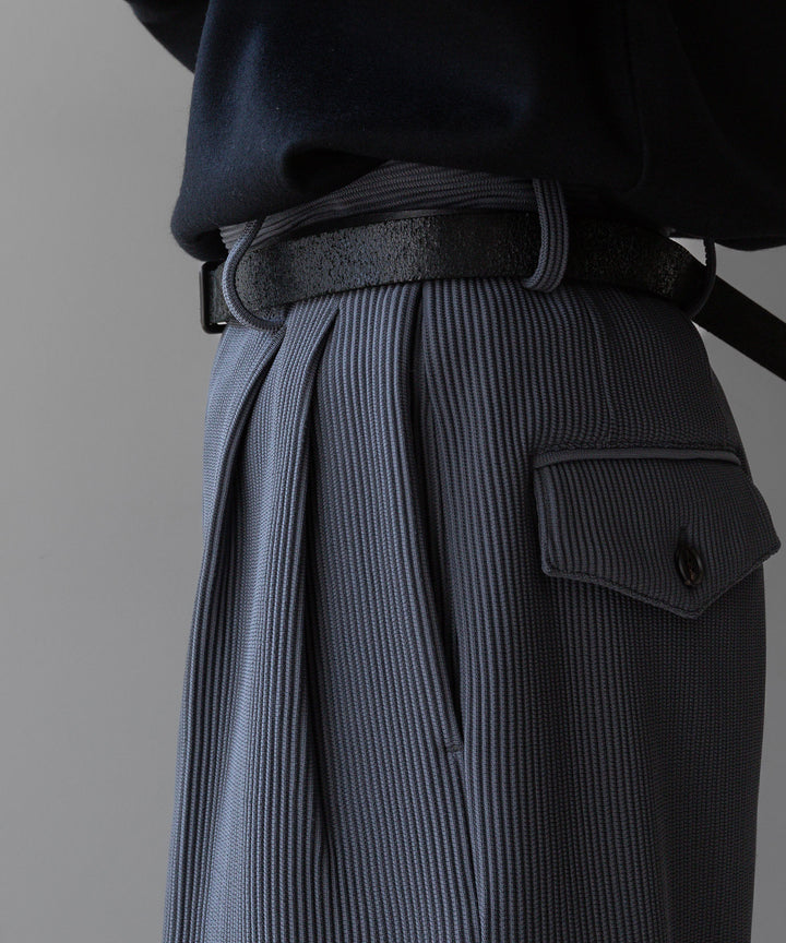 【stein】GRADATION PLEATS TWO TUCK TROUSERS - N.GREY シュタイン 23ss session セッション 福岡セレクトショップ