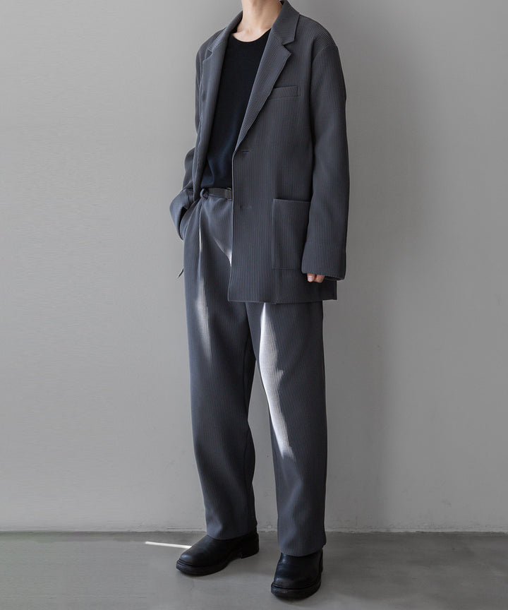 【stein】GRADATION PLEATS TWO TUCK TROUSERS - N.GREY シュタイン 23ss session セッション 福岡セレクトショップ