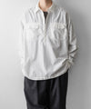 【 The Viridi-anne 】CO/LY  TYPEWRITER PO SHIRT - WHITE