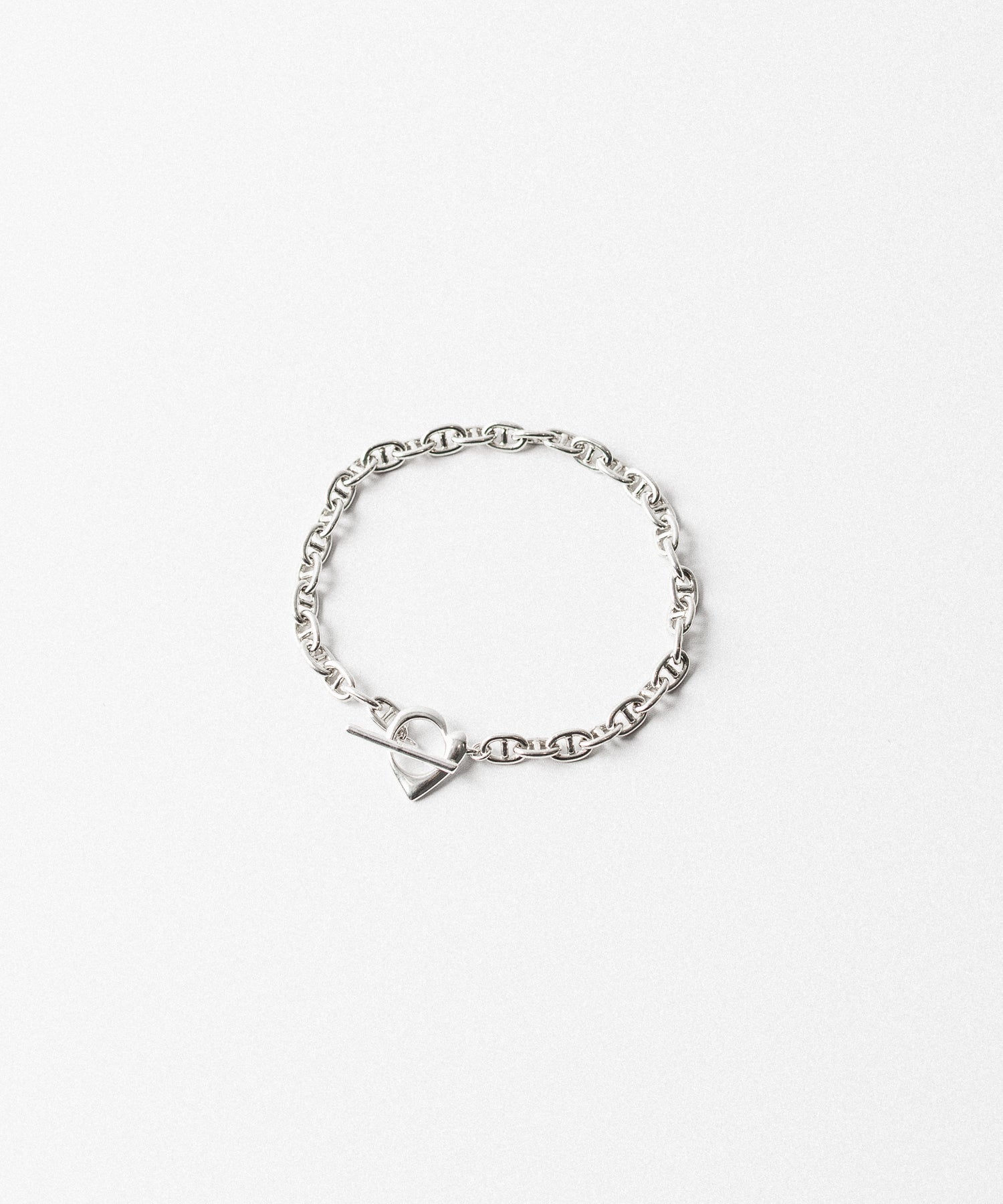 THE OBJECT/ザオブジェクト】KAI HEART CLASP BRACELET - SILVER