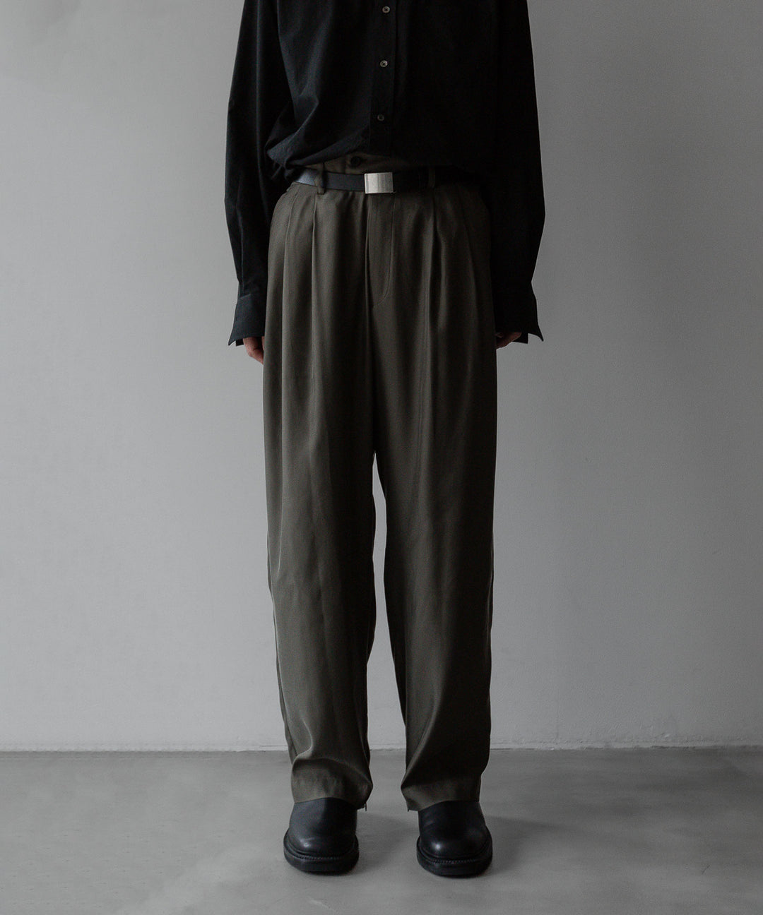 【stein】ssstein シュタインのCUPRO WIDE EAZY TROUSERS - GREY KHAKI公式通販サイトsession福岡セレクトショップ