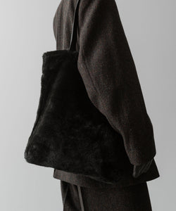 ssstein(シュタイン)の24AWコレクション ACRYLIC FUR TOTE BAG - GREY KHAKI 公式通販サイトsession福岡セレクトショップ