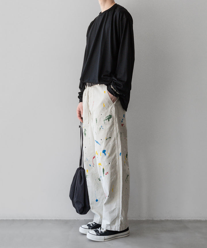 INTÉRIM - インテリムのMILK PAINT ORGANIC COTTON HBT TWILL BAKER PANTSのPU.IVORY公式通販サイトsession福岡セレクトショップ