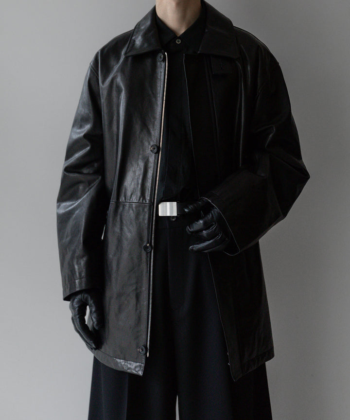 stein シュタイン 23AW LEATHER ZIP JACKET - BLACK sessionセッション福岡セレクトショップ 公式通販サイト