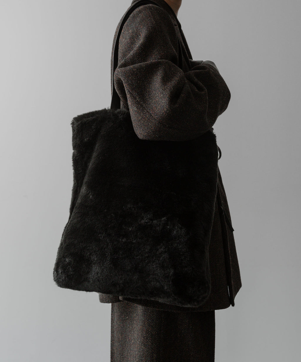 ssstein(シュタイン)の24AWコレクション ACRYLIC FUR TOTE BAG - GREY KHAKI 公式通販サイトsession福岡セレクトショップ