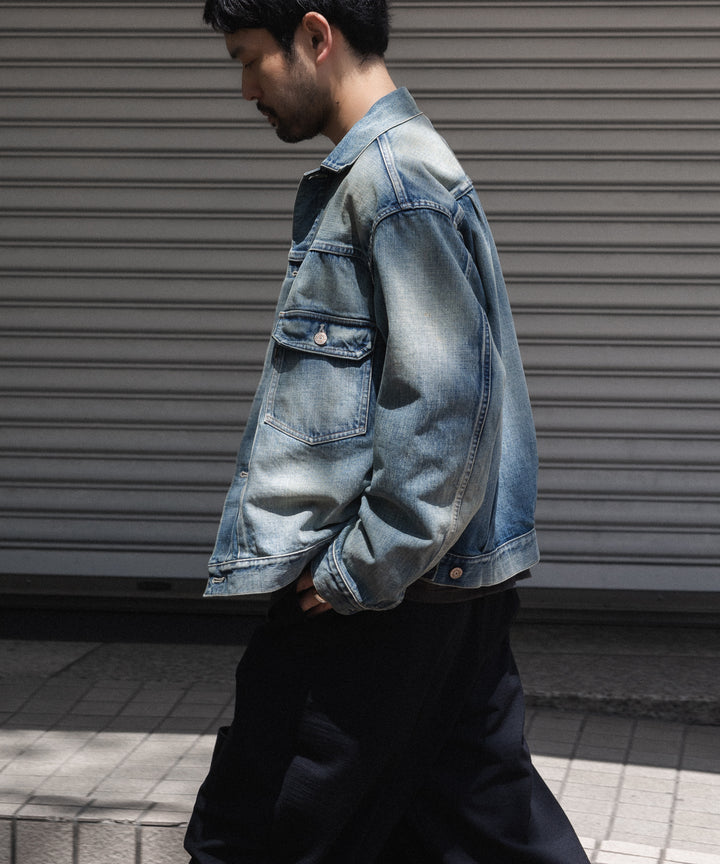 INTÉRIM インテリム HYPER BIG SHABBY VINTAGE "2ND" SHUTTLE DENIM SIDE PANEL JACKETのS.NAVY 公式通販サイトsession福岡セレクトショップ