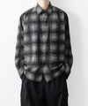 【REVERBERATE】FLANNEL SHIRT - BLACK×WHITE