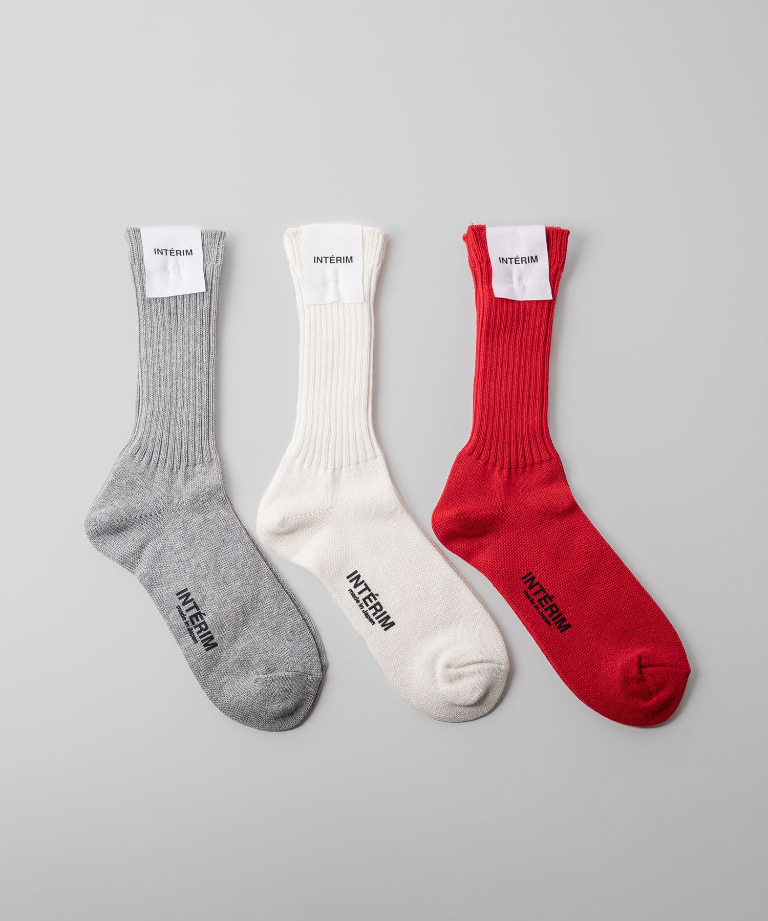 INTÉRIM(インテリム)のCASHMERE ORGANIC COTTON SOCKS - GRAYの公式通販サイトsession福岡セレクトショップ