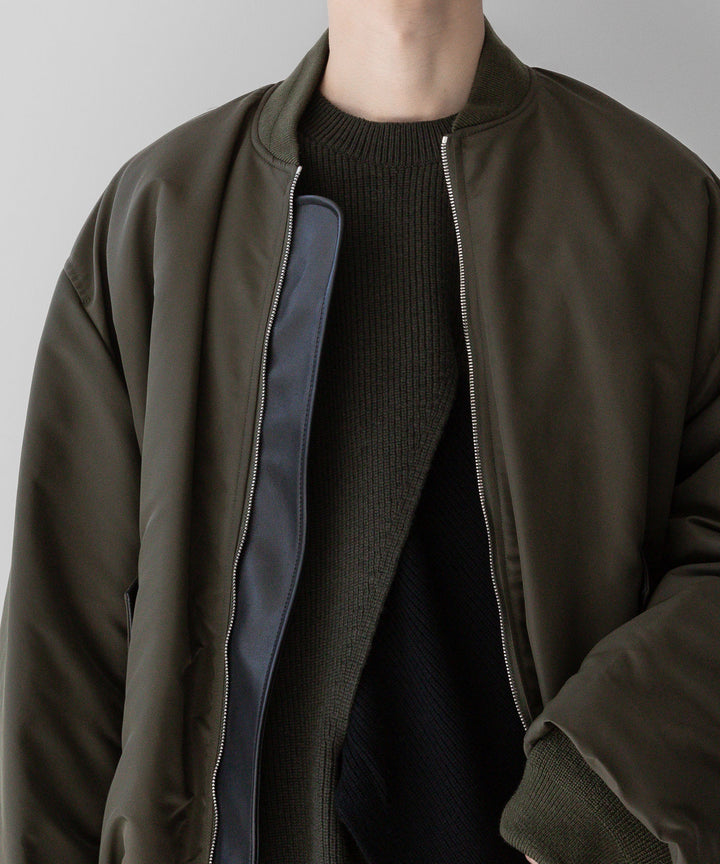stein(シュタイン)の23AWコレクションCROSSOVER KNIT LSのMILITARY KHAKI × BLACK