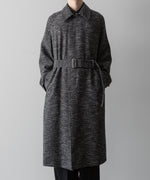 画像をギャラリービューアに読み込む, INTÉRIM(インテリム)のMELANGE DONEGAL HERRINGBONE HYPER BIG BELTED OVER COATのBLACKの公式通販サイトsession福岡セレクトショップ
