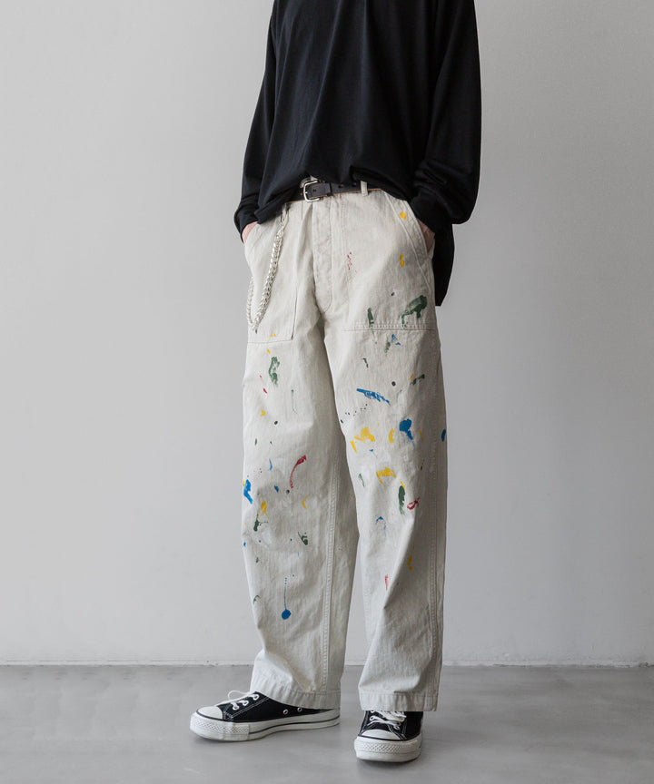 INTÉRIM - インテリムのMILK PAINT ORGANIC COTTON HBT TWILL BAKER PANTSのPU.IVORY公式通販サイトsession福岡セレクトショップ