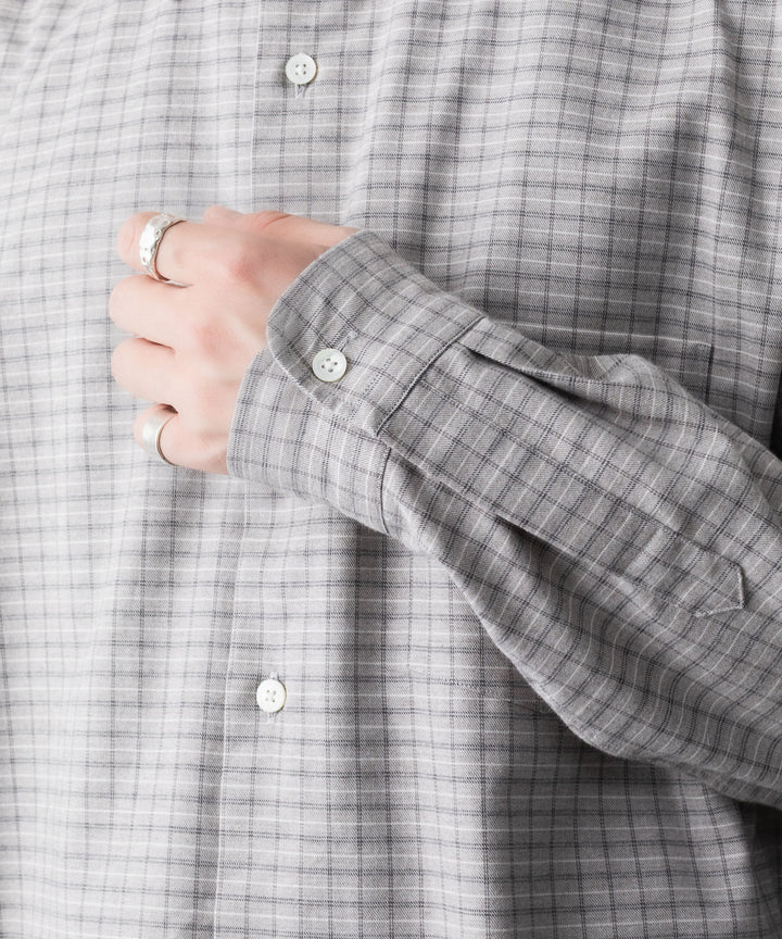 ssstein(シュタイン)のCOTTON LLAMA OVERSIZED REGULAR COLLAR SHIRT - GRAPH CHECKの公式通販サイトsession福岡セレクトショップ