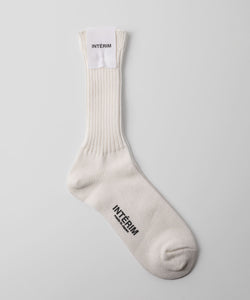 INTÉRIM(インテリム)のCASHMERE ORGANIC COTTON SOCKS - WHITEの公式通販サイトsession福岡セレクトショップ