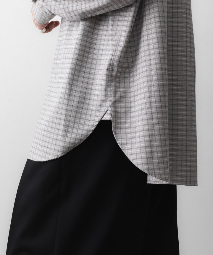 ssstein(シュタイン)のCOTTON LLAMA OVERSIZED REGULAR COLLAR SHIRT - GRAPH CHECKの公式通販サイトsession福岡セレクトショップ
