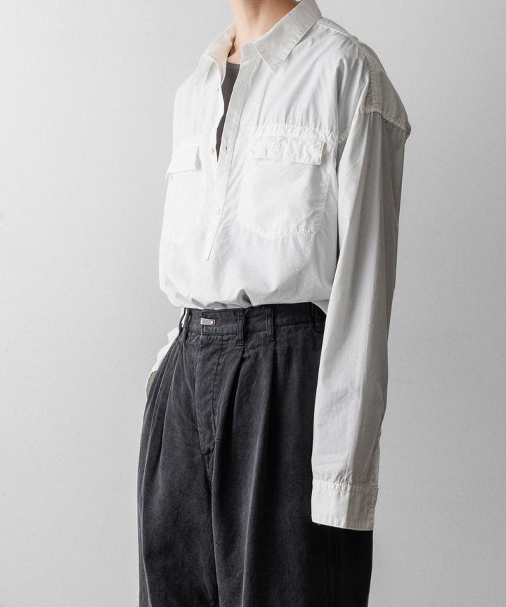 The Viridi-anneザ ヴィリディアンのCO/LY TYPEWRITER PO SHIRTのWHITE 公式通販サイトsession福岡セレクトショップ