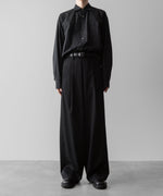 画像をギャラリービューアに読み込む, ssstein(シュタイン)の24AWコレクション OVERTUCKED EXTRA WIDE TROUSERS - BLACK 公式通販サイトsession福岡セレクトショップ
