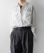 画像をギャラリービューアに読み込む, The Viridi-anneザ ヴィリディアンのCO/LY TYPEWRITER PO SHIRTのWHITE 公式通販サイトsession福岡セレクトショップ
