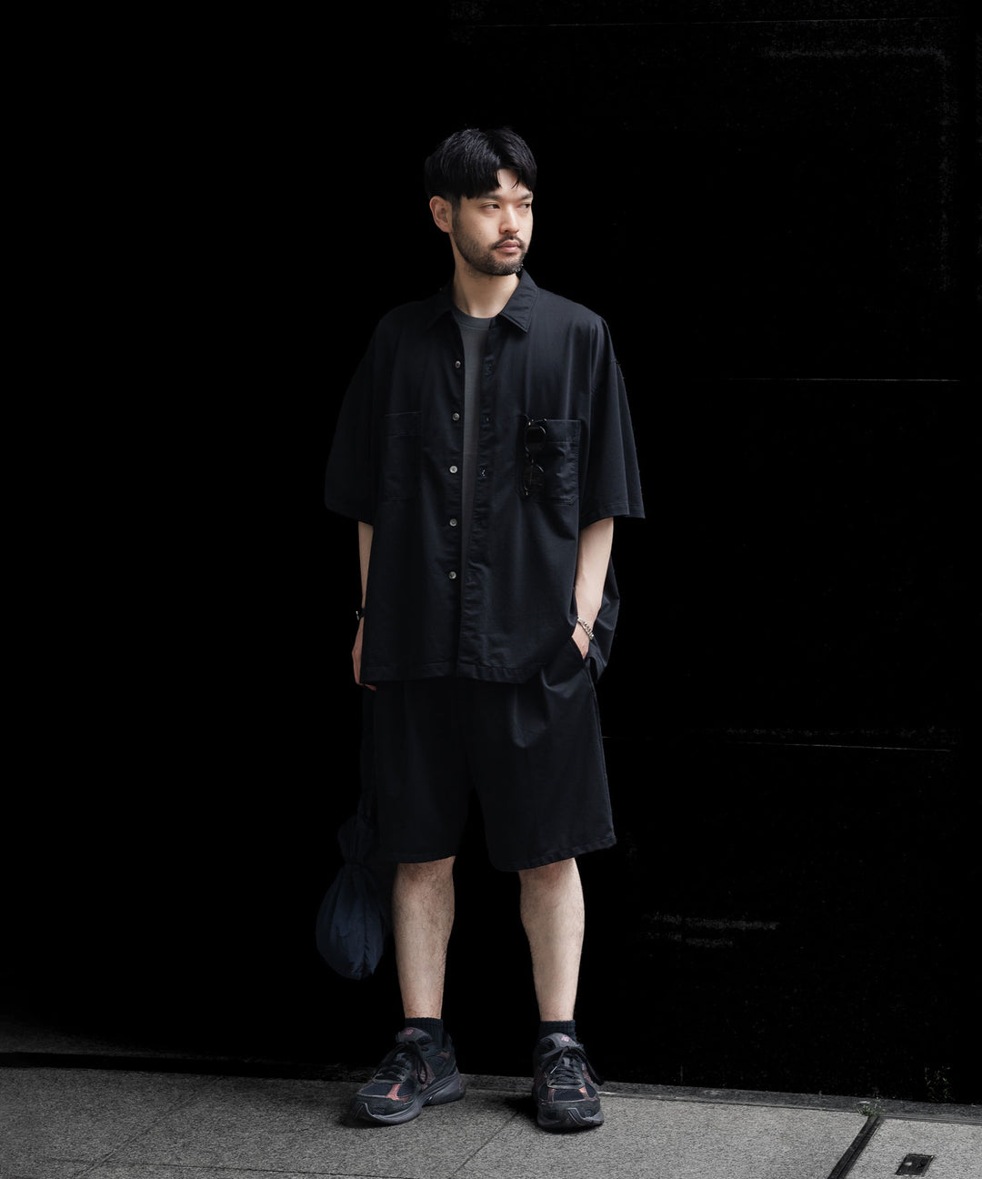 KANEMASA PHIL. カネマサフィルの36G NYLON BALISE SS SHIRTのBLACK DYEの公式通販サイトsession福岡セレクトショップ