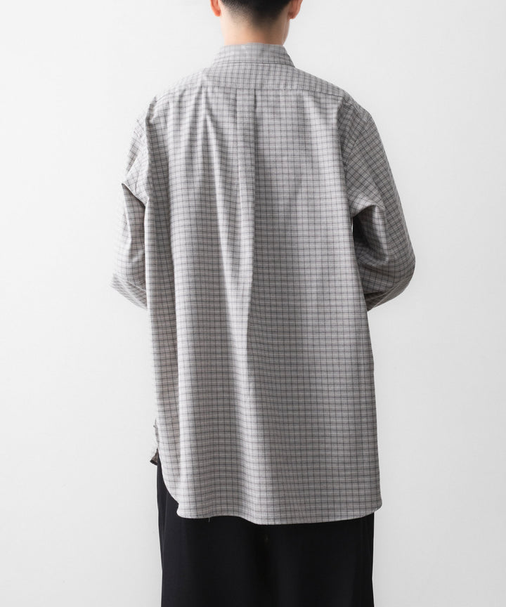 ssstein(シュタイン)のCOTTON LLAMA OVERSIZED REGULAR COLLAR SHIRT - GRAPH CHECKの公式通販サイトsession福岡セレクトショップ