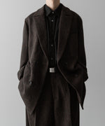 画像をギャラリービューアに読み込む, ssstein(シュタイン)の24AWコレクション OVERSIZED PEAK LAPEL JACKET - DARK BROWN 公式通販サイトsession福岡セレクトショップ
