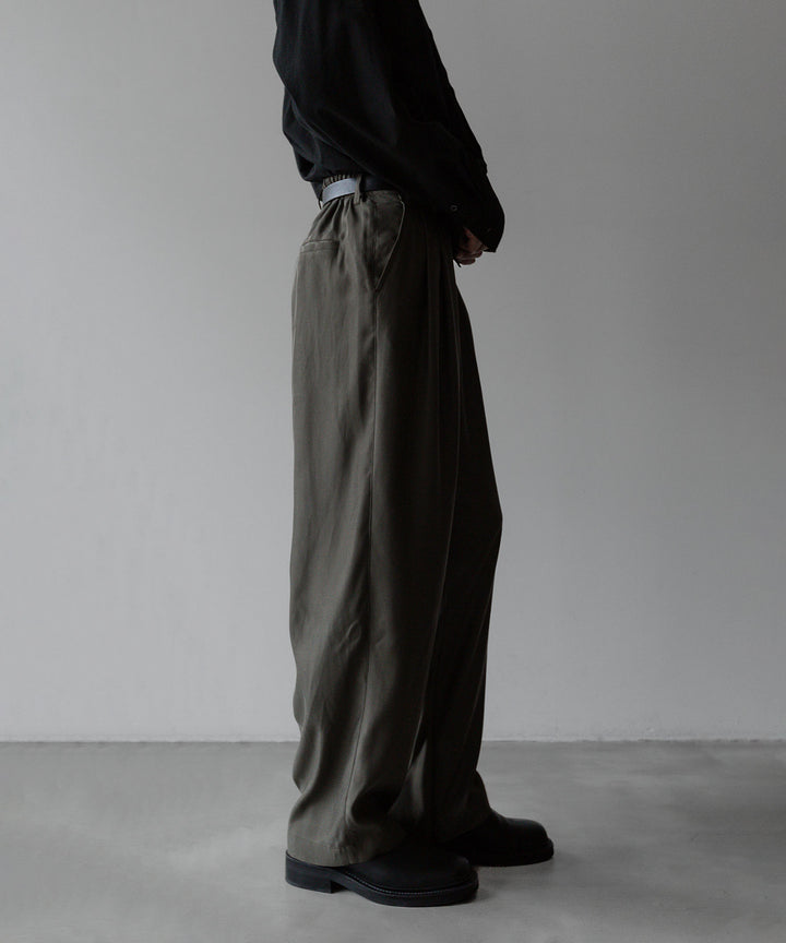 【stein】ssstein シュタインのCUPRO WIDE EAZY TROUSERS - GREY KHAKI公式通販サイトsession福岡セレクトショップ