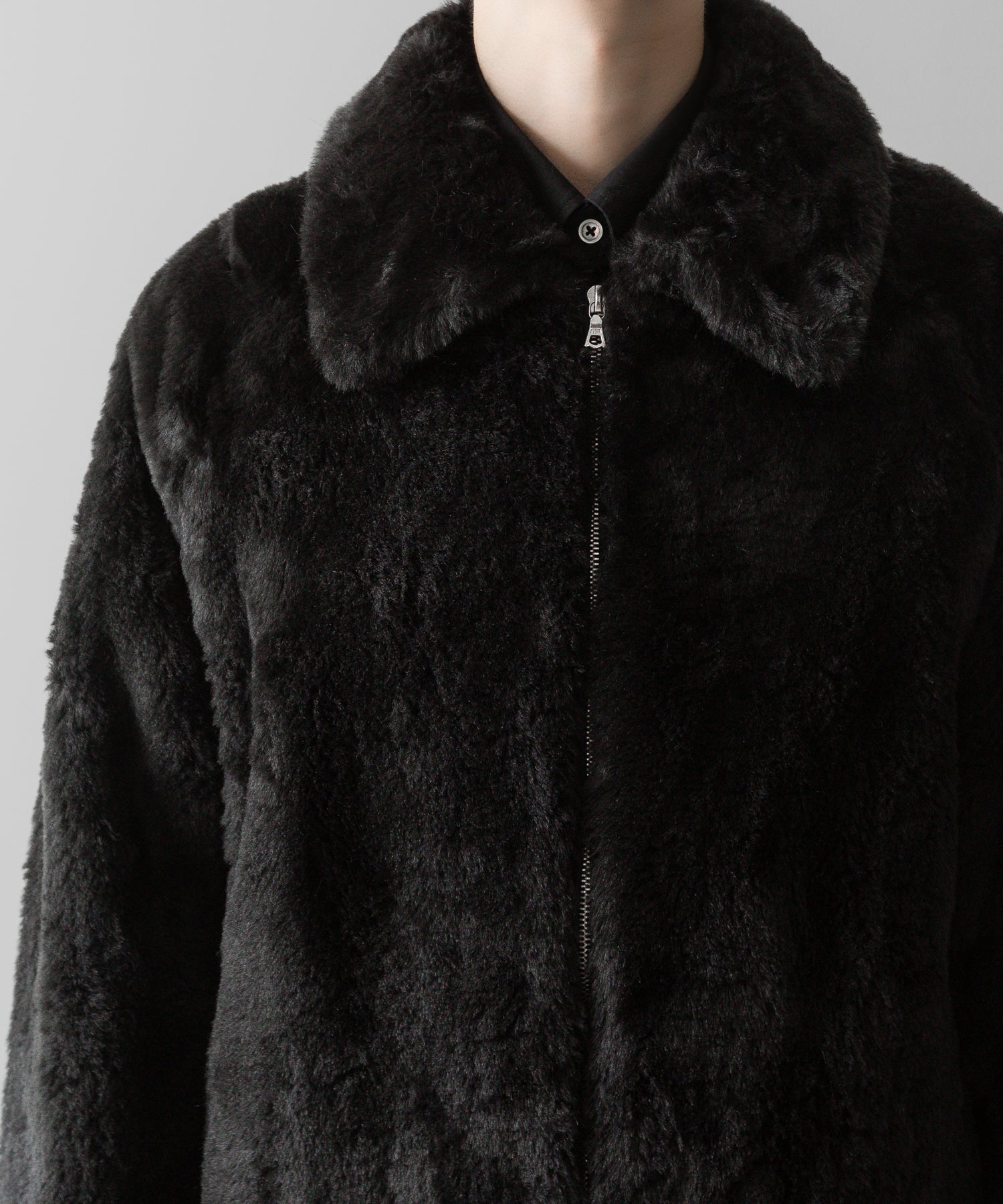 ssstein(シュタイン)の24AWコレクション ACRYLIC FUR JACKET - GREY KHAKI 公式通販サイトsession福岡セレクトショップ