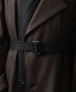 画像をギャラリービューアに読み込む, 【ssstein】DOUBLE LAPELED DOUBLE BREASTED COAT - GREY BROWN
