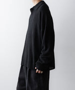 画像をギャラリービューアに読み込む, The Viridi-anneザ ヴィリディアンのLINEN KNIT POLOのBLACK 公式通販サイトsession福岡セレクトショップ
