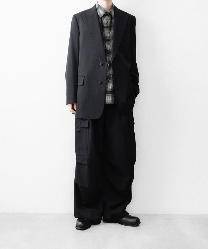 REVERBERATE リバーバレイトのFLANNEL SHIRTのBLACK×WHITE 公式通販サイトsession福岡セレクトショップ