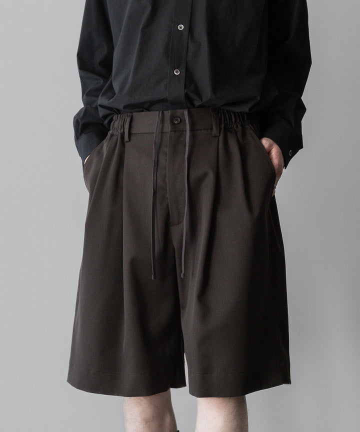 ssstein stein(シュタイン)の24SSコレクションWIDE EASY SHORT TROUSERSのMILITARY KHAKI 公式通販サイトsession福岡セレクトショップ