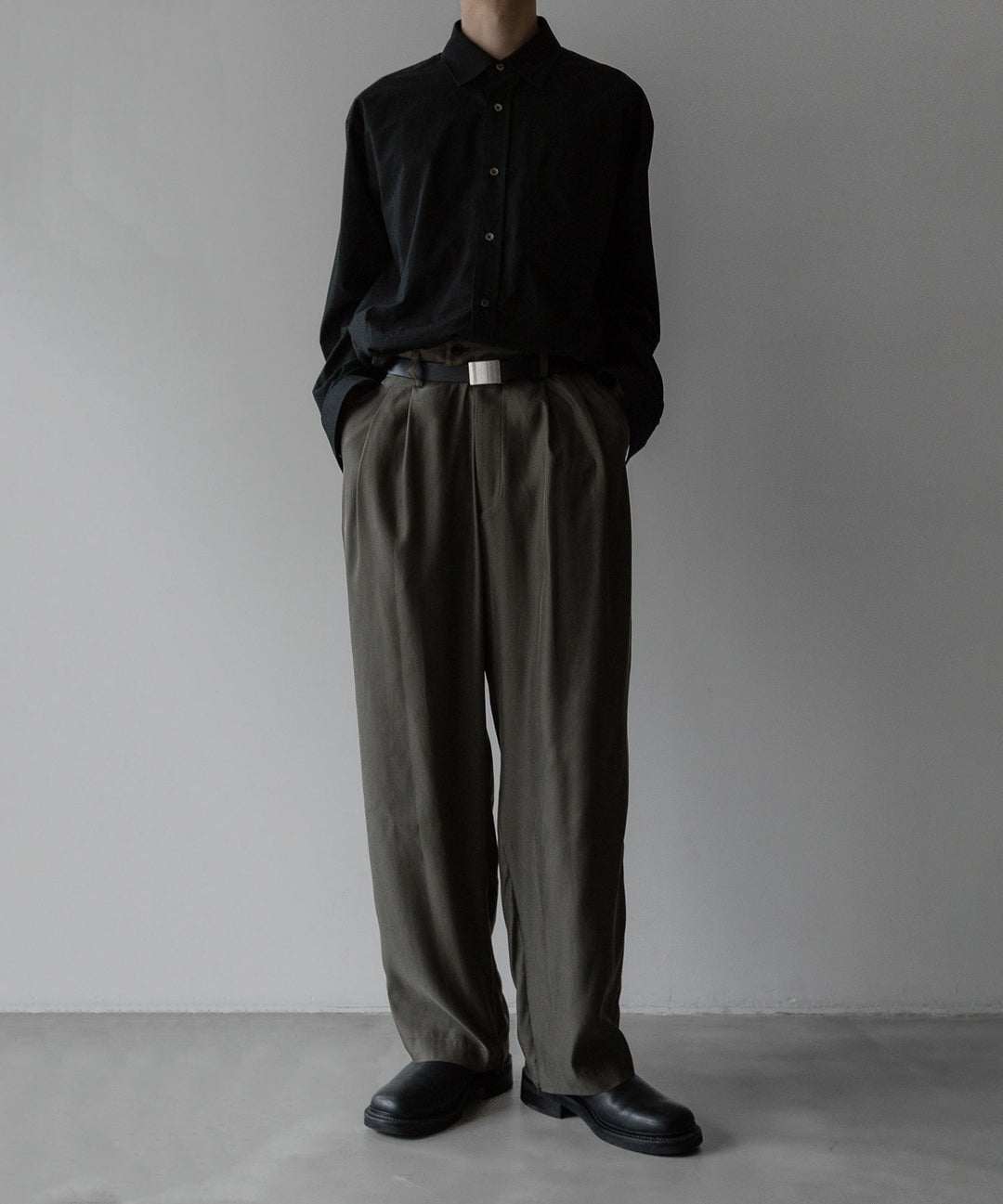 【stein】ssstein シュタインのCUPRO WIDE EAZY TROUSERS - GREY KHAKI公式通販サイトsession福岡セレクトショップ