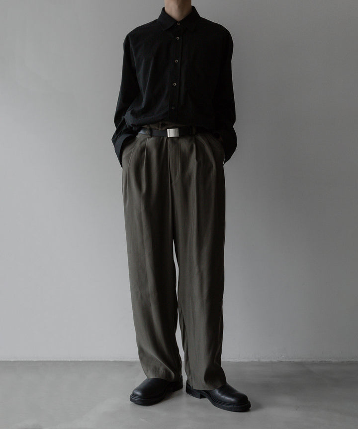 【stein】ssstein シュタインのCUPRO WIDE EAZY TROUSERS - GREY KHAKI公式通販サイトsession福岡セレクトショップ