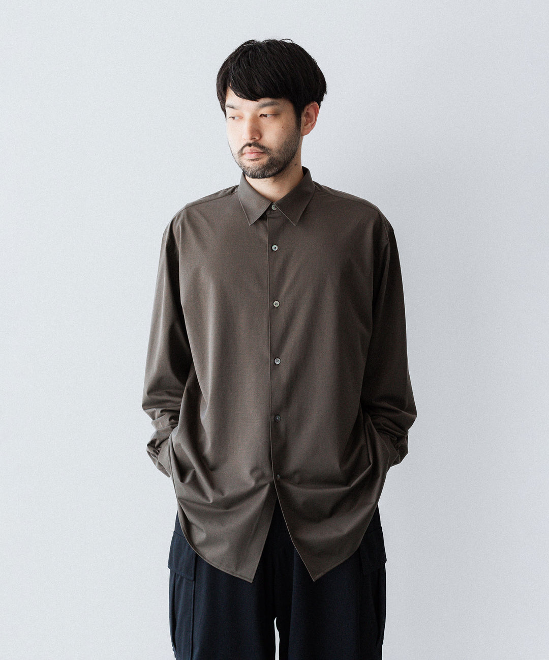 KANEMASA PHIL.-カネマサフィル46G MODEST SHIRTのBROWN公式通販サイトsession福岡セレクトショップ
