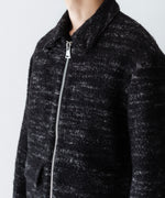画像をギャラリービューアに読み込む, 【INTÉRIM】DOUBLE FACE HAIRY BABY LAMA WOOL SPORTS JACKET - RAW BLACK
