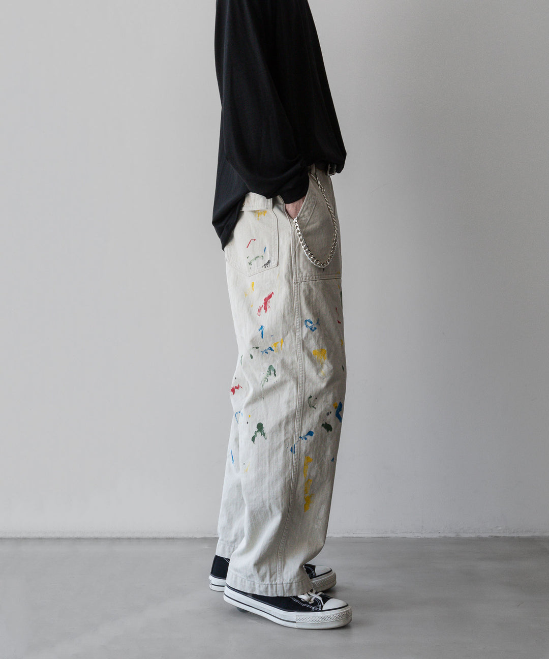INTÉRIM - インテリムのMILK PAINT ORGANIC COTTON HBT TWILL BAKER PANTSのPU.IVORY公式通販サイトsession福岡セレクトショップ