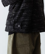 画像をギャラリービューアに読み込む, 【INTÉRIM】DOUBLE FACE HAIRY BABY LAMA WOOL SPORTS JACKET - RAW BLACK
