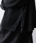 画像をギャラリービューアに読み込む, The Viridi-anneザ ヴィリディアンのLINEN KNIT POLOのBLACK 公式通販サイトsession福岡セレクトショップ
